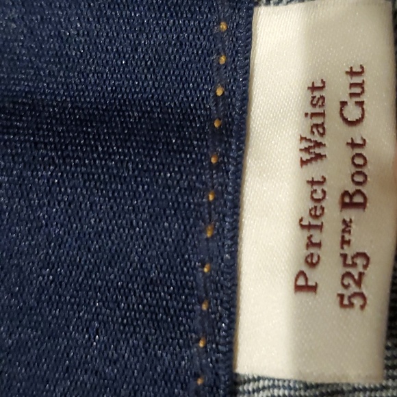 Womens Levi's 525 Perfect Waist Boot Cut jeans size 14P - Picture 6 of 7